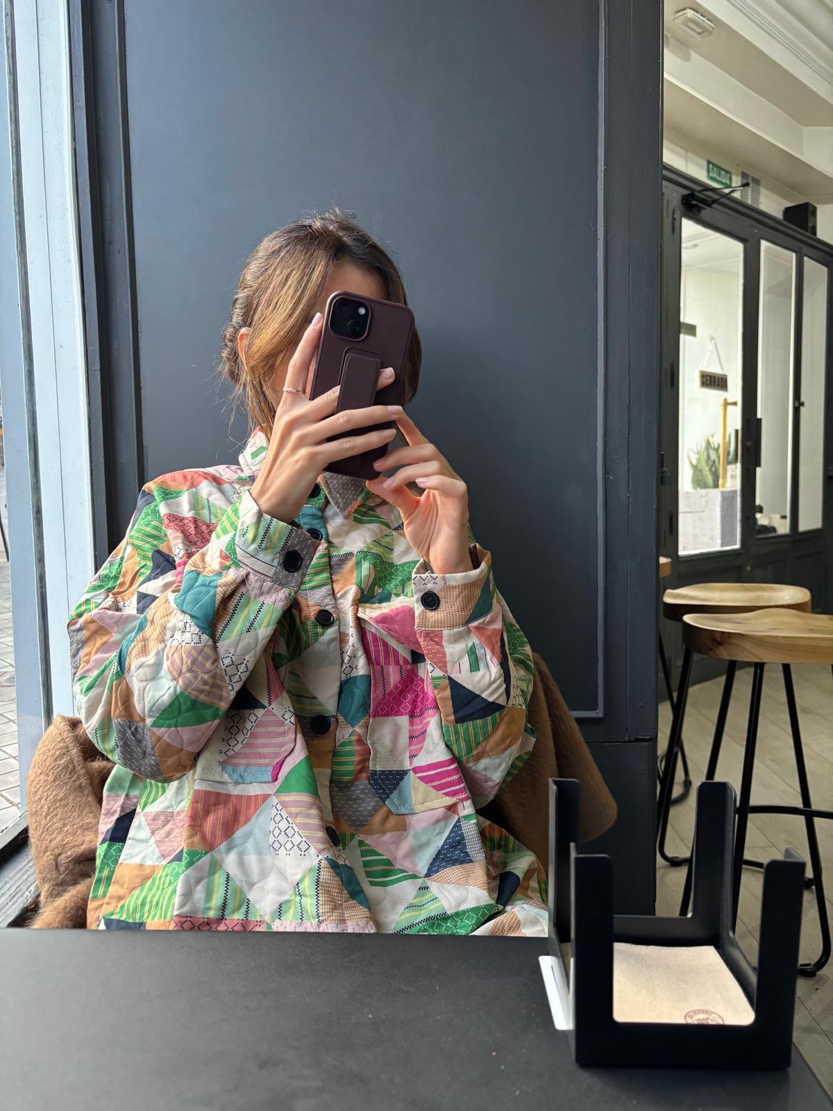 Patterned Quilted Pocket Shirt