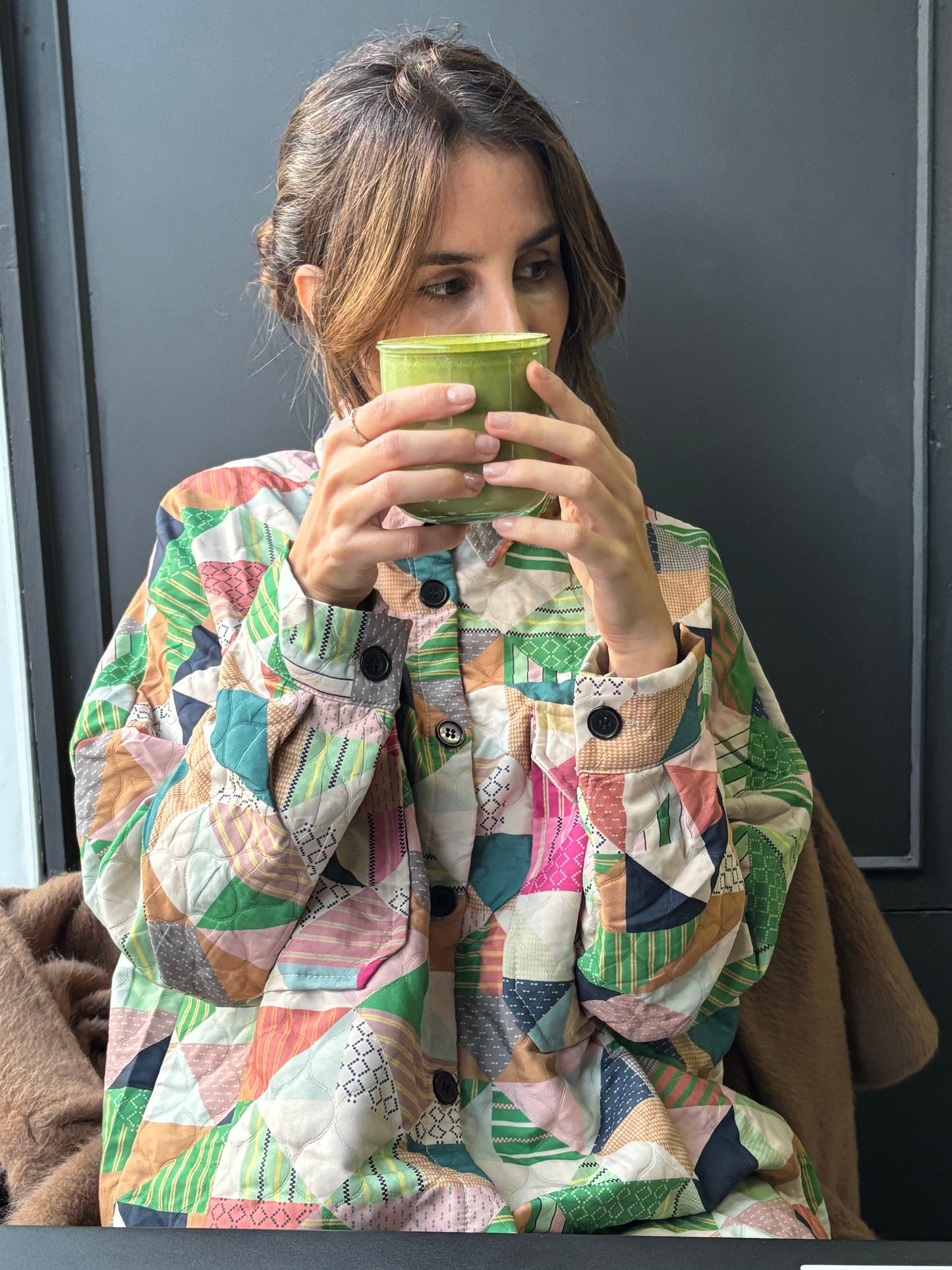Patterned Quilted Pocket Shirt