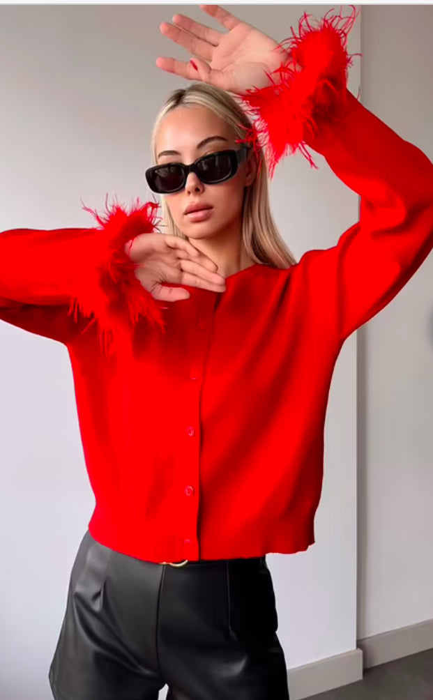 Pom Pom cardigan