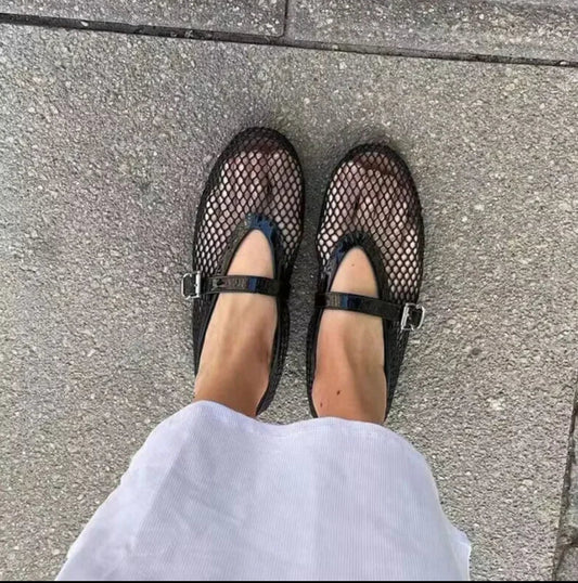 Mesh ballerinas